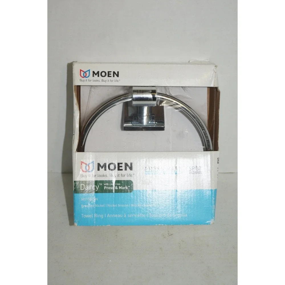 MOEN Darcy Towel Ring Brushed Nickel MY1586BN